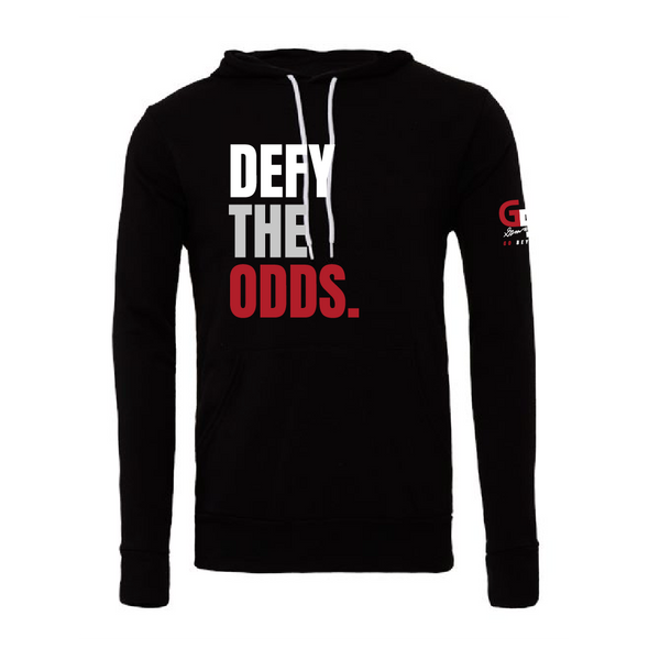 "DEFY THE ODDS" Slogan Hoodie