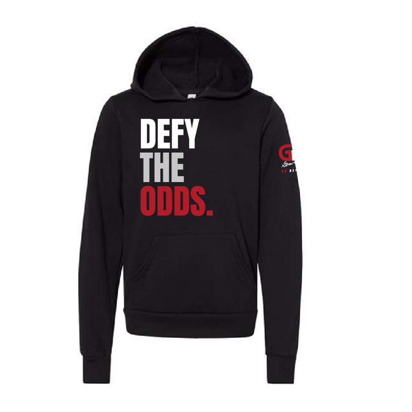 "DEFY THE ODDS" Slogan Hoodie