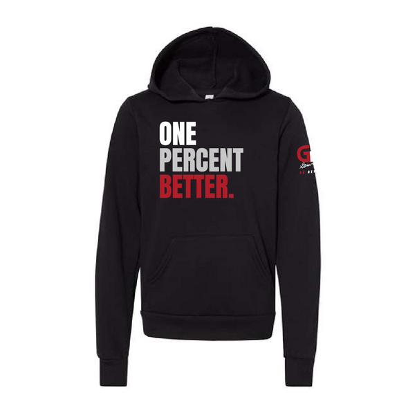 "ONE PERCENT BETTER" Slogan Hoodie