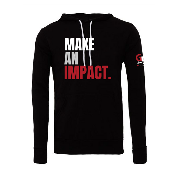 "MAKE AN IMPACT" Slogan Hoodie